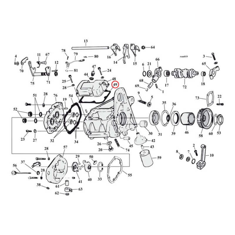 COMETIC, GASKET TRANSMISSION TOP COVER. .031&quot; FIBER .031&quot; FIBER. OEM R 561398