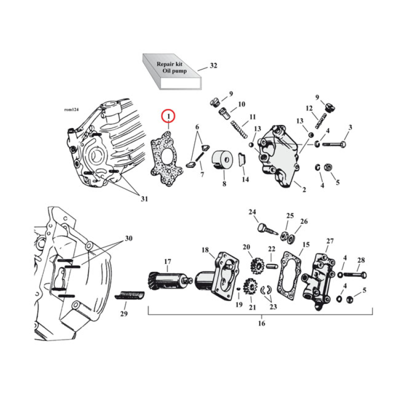 COMETIC, OIL PUMP SIDE MOUNT GASKET. FIBER FIBER. OEM REPLACEMENT REFE 561412