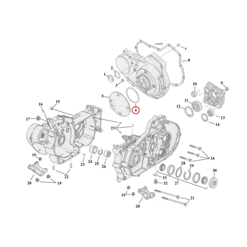 COMETIC, O-RING DERBY COVER O-RING CLUTCH INSPECTION COVER.  OEM REPLA 561427