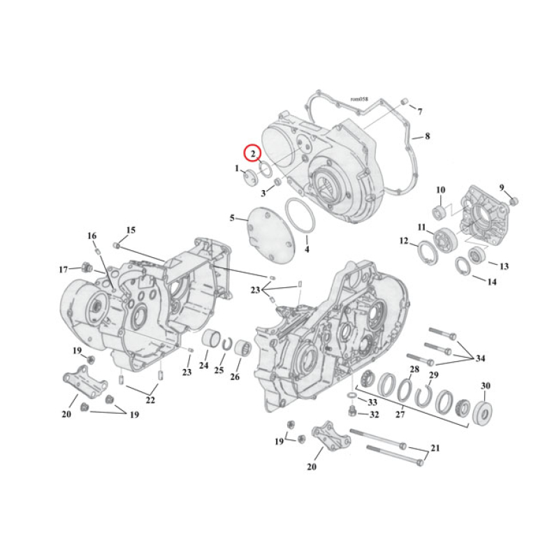 COMETIC, O-RING FILLER / CHAIN INSPECTION CAP PRIMARY OEM REPLACEMENT 561428