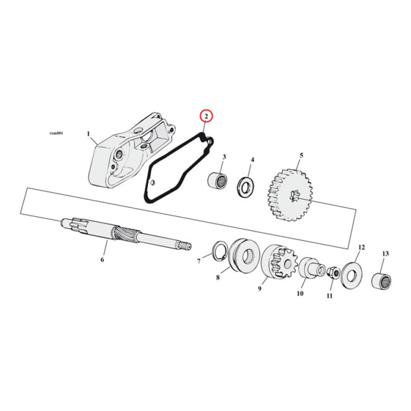 COMETIC, GASKET STARTER SHAFT HOUSING. .031&quot; FIBER .031&quot; THICK FIBER. 561444