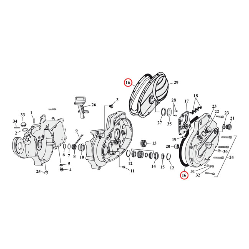 COMETIC, GASKET PRIMARY COVER. .031&quot; FIBER .031&quot; THICK FIBER. OEM REPL 561457