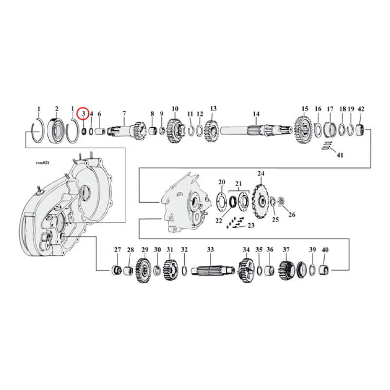 COMETIC, OIL SEAL CLUTCH GEAR XL OEM REPLACEMENT REFERENCE 12021B. 561460