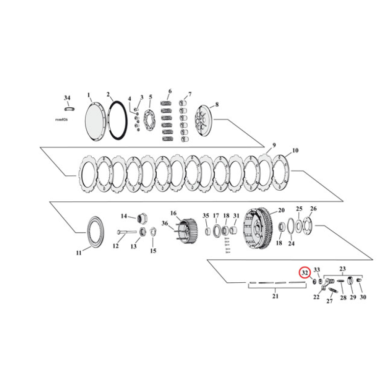 COMETIC, OIL SEAL CLUTCH RELEASE ROD OEM REPLACEMENT REFERENCE 37339-5 561461