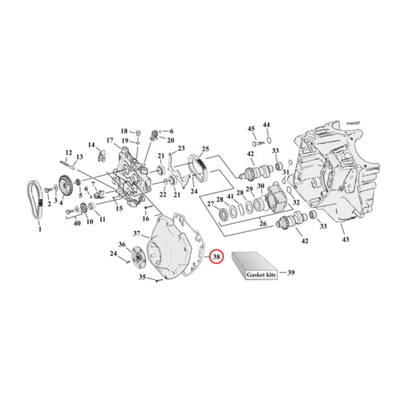 COMETIC, CAM COVER GASKET. .032&quot; AFM .032&quot; THICK AFM (ALUMINUM FOAMET 561499