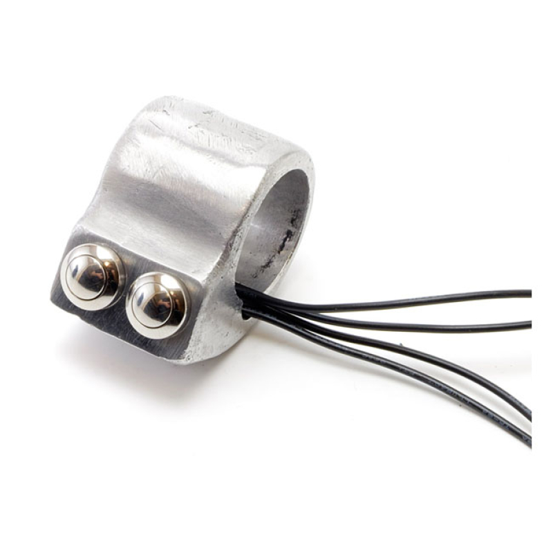 WANNABE CHOPPERS, WANNABUTTON 22MM. ALUMINUM SAND CAST ALUMINUM SWITCH 562437