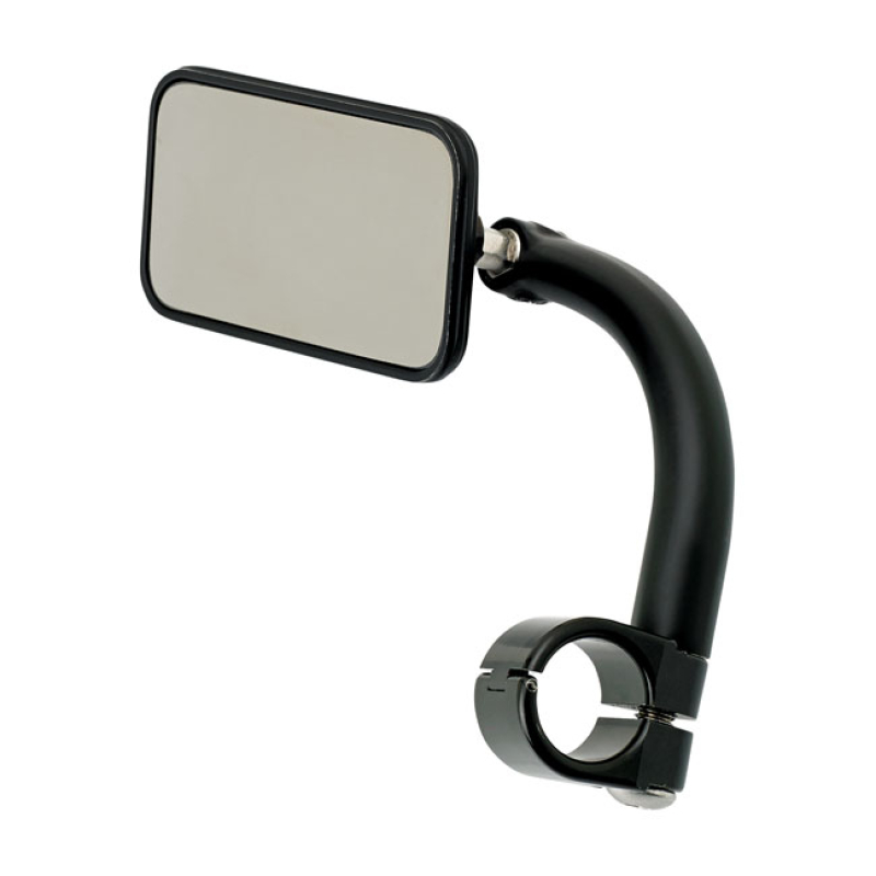 BILTWELL UTILITY MIRROR RECTANGLE CLAMP-ON-1&quot; BLACK 562900