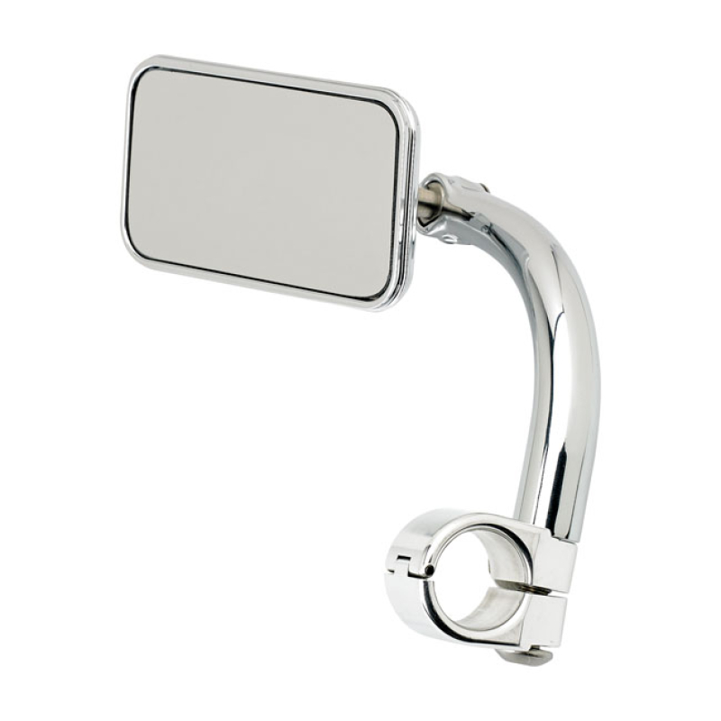 BILTWELL UTILITY MIRROR RECTANGLE CLAMP-ON-1&quot; CHROME 562901