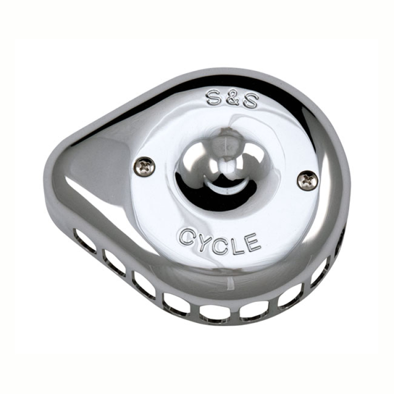 S&S MINI TEARDROP STEALTH AIR CLEANER COVER CHROME PLATED. COVER ONLY. 563067