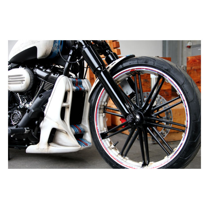 CULT-WERK, RADIATOR COVER 'RACING'. MATTE BLACK UNPAINTED MATTE BLACK 563601