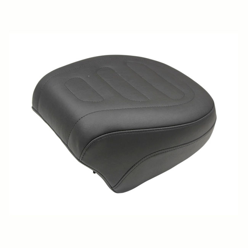 MUSTANG, TOURING PASSENGER SEAT BLACK BLACK. TRAPEZOID STITCH. 11.5&quot; W 564651