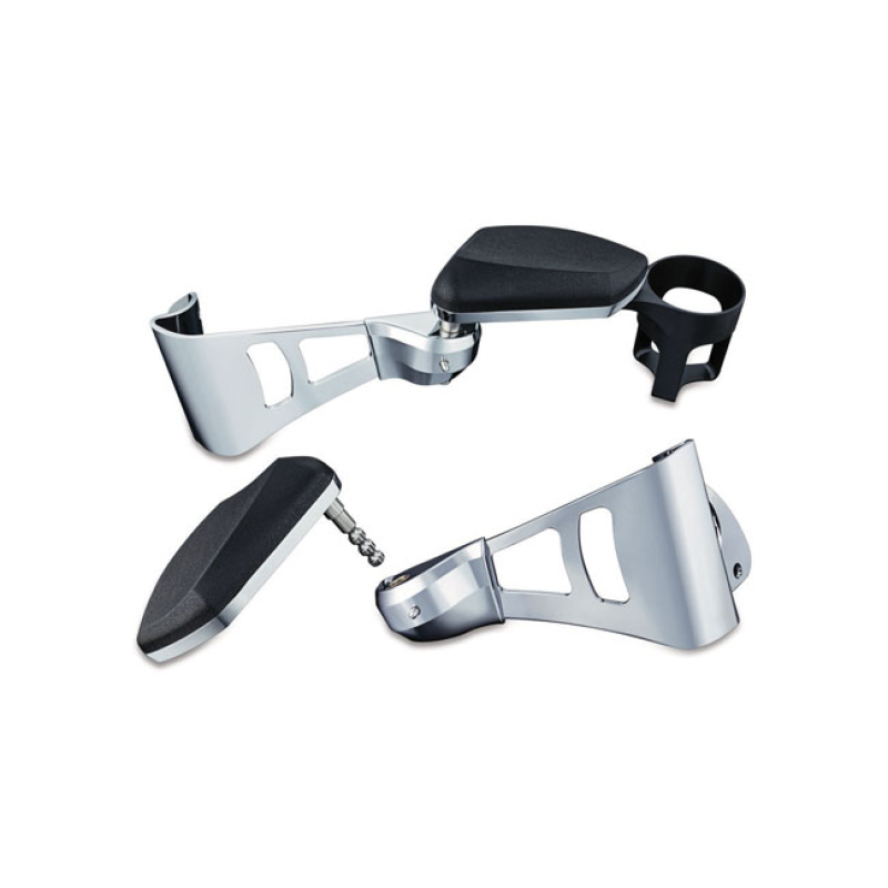 KURYAKYN, PASSENGER ARMREST SET. CHROME CAN BE ADJUSTED VERTICALLY AND 567293