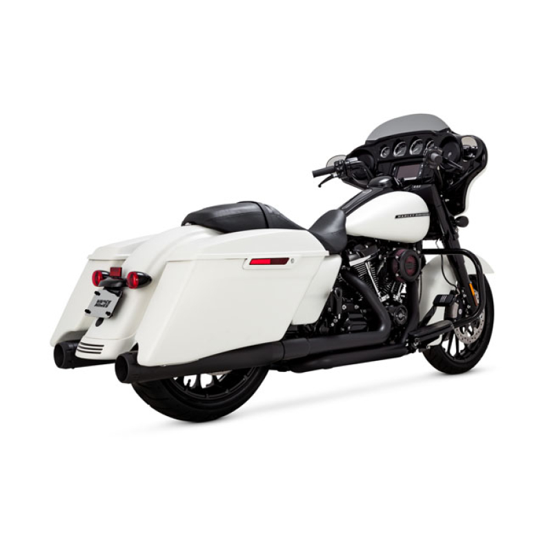 VANCE & HINES, 4&quot; DAYTONA 400 SLIP-ONS. MATTE BLA 567363