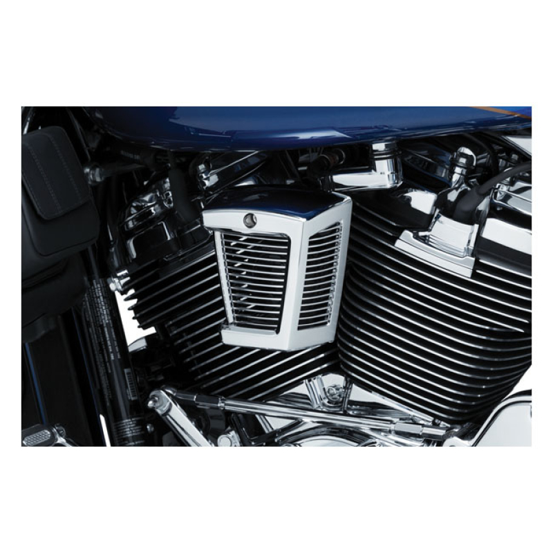 KURYAKYN, HYPERCHARGER ES HORN COVER. CHROME CHROME. DIRECT REPLACEMEN 573432