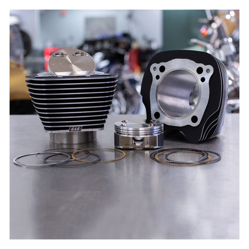 S&S, 114&quot; TO 128&quot; BIG BORE CONVERSION CYLINDER & PISTON KIT 574120