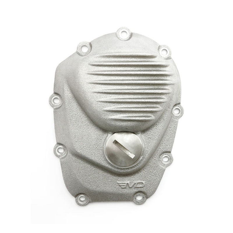 EMD, CAM COVER 'RIBBED'. RAW FINISH RAW ALUMINUM FINISH. CAST ALUMINUM 574271