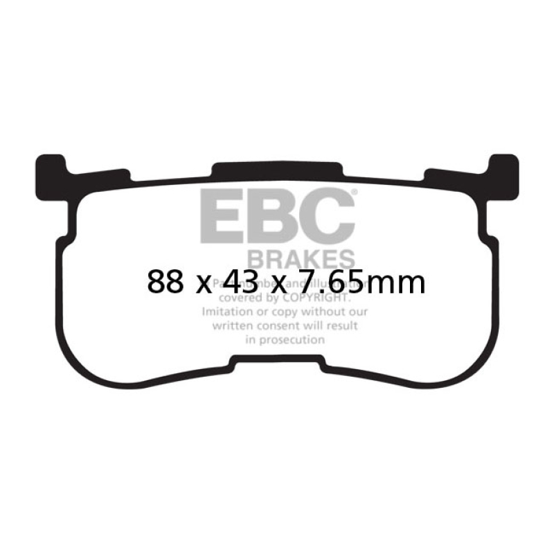 EBC V-PAD SEMI SINTERED BRAKE PADS 576038
