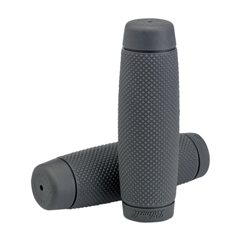 BILTWELL 1&quot; TPV GRIPS RECOIL GRAY A TPV RUBBER GRIP SET, MANUFACTURED 576314