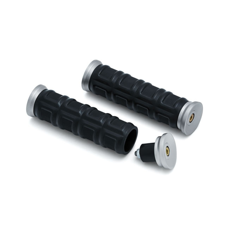 KURYAKYN, DILLINGER GRIPS. SATIN SILVER A NARROW PROFILE FOR SLEEK LOO 577010