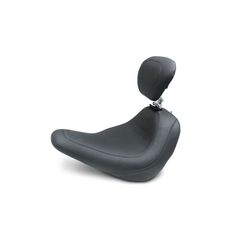MUSTANG, WIDE TRIPPER SOLO SEAT W/RIDER BACKREST BLACK. 14&quot; WIDE.  THE 577183