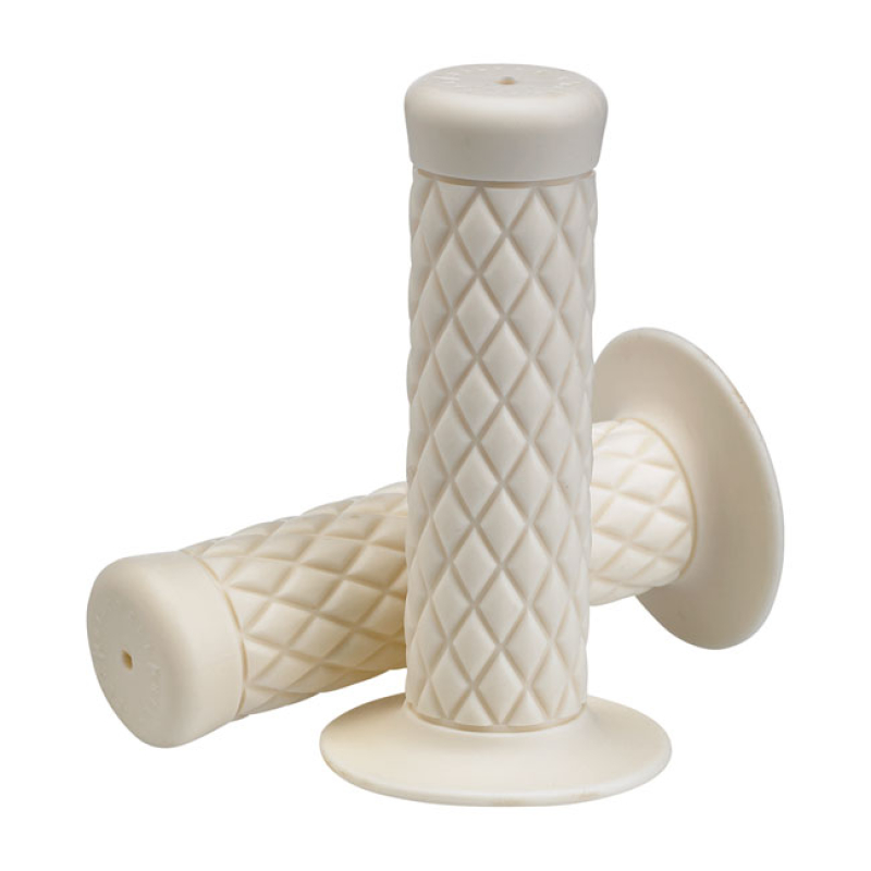 BILTWELL 1&quot; TPV GRIPS THRUSTER WHITE A TPV RUBBER GRIP SET, MANUFACTUR 578535
