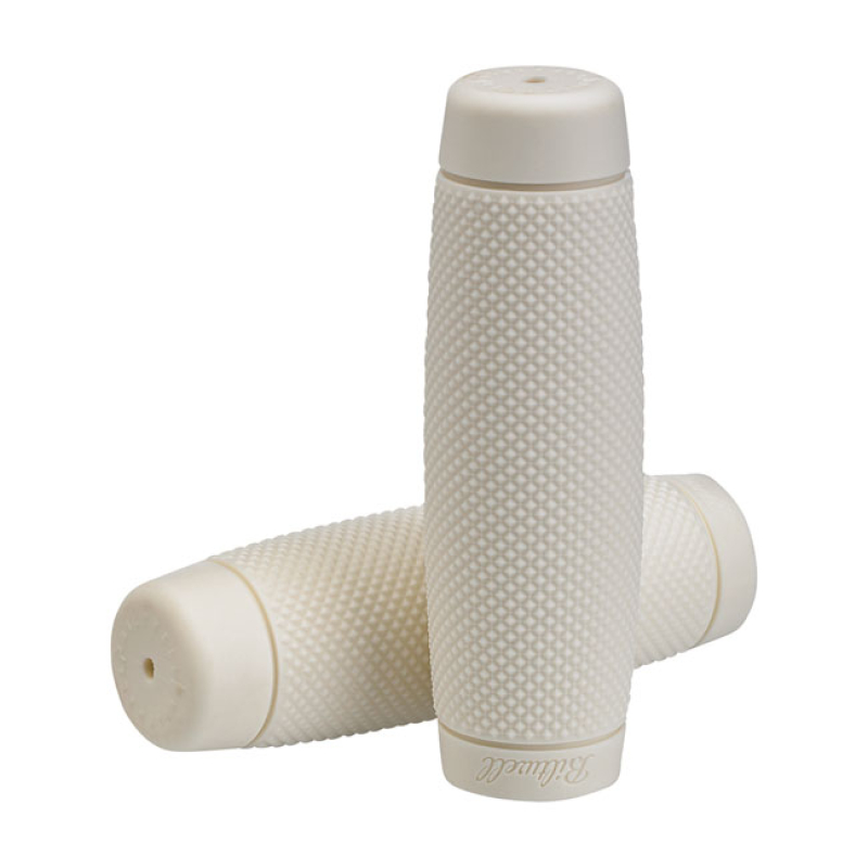 BILTWELL 1&quot; TPV GRIPS RECOIL WHITE A TPV RUBBER GRIP SET, MANUFACTURED 578543