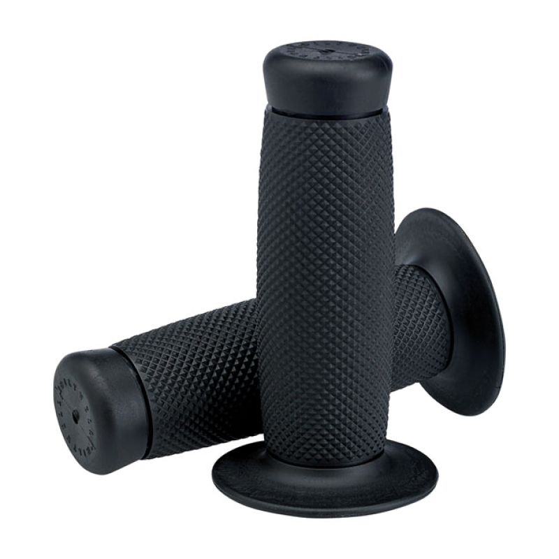 BILTWELL 1&quot; TPV GRIPS RENEGADE BLACK A TPV RUBBER GRIP SET, MANUFACTUR 578550
