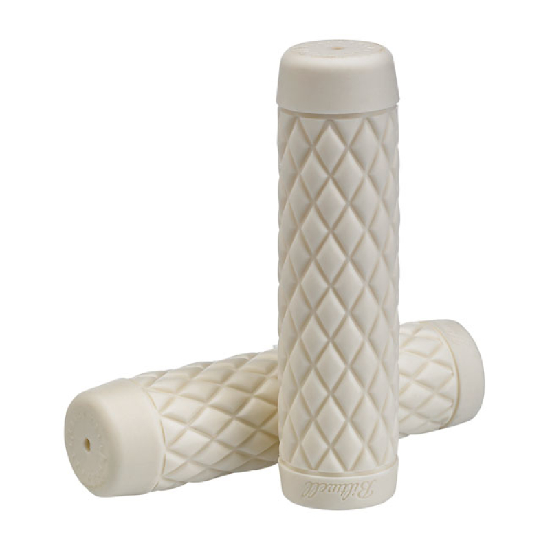 BILTWELL 1&quot; TPV GRIPS TORKER WHITE 578559