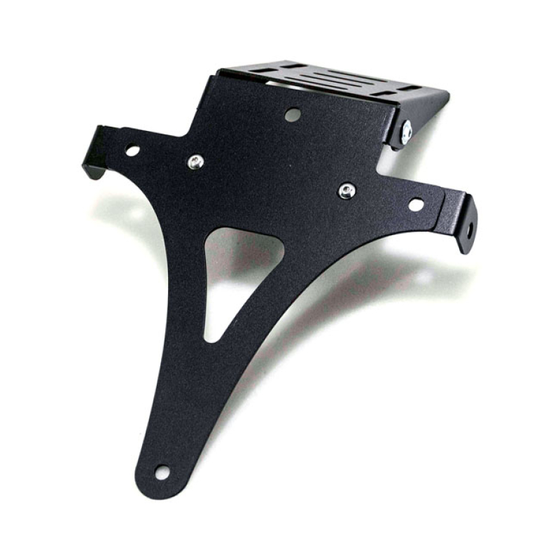 C-RACER, UNIVERSAL LICENSE PLATE HOLDER NO1 BLACK POWDER COATED STEEL 578723