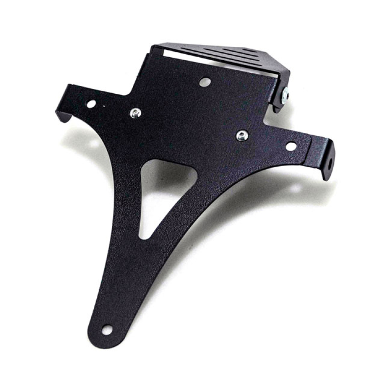C-RACER, UNIVERSAL LICENSE PLATE HOLDER NO2 BLACK POWDER COATED STEEL 578724
