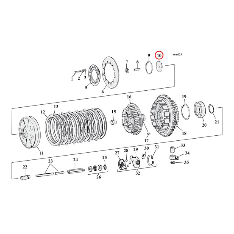 CLUTCH ADJ.PLATE, 7/16 THREAD 580222