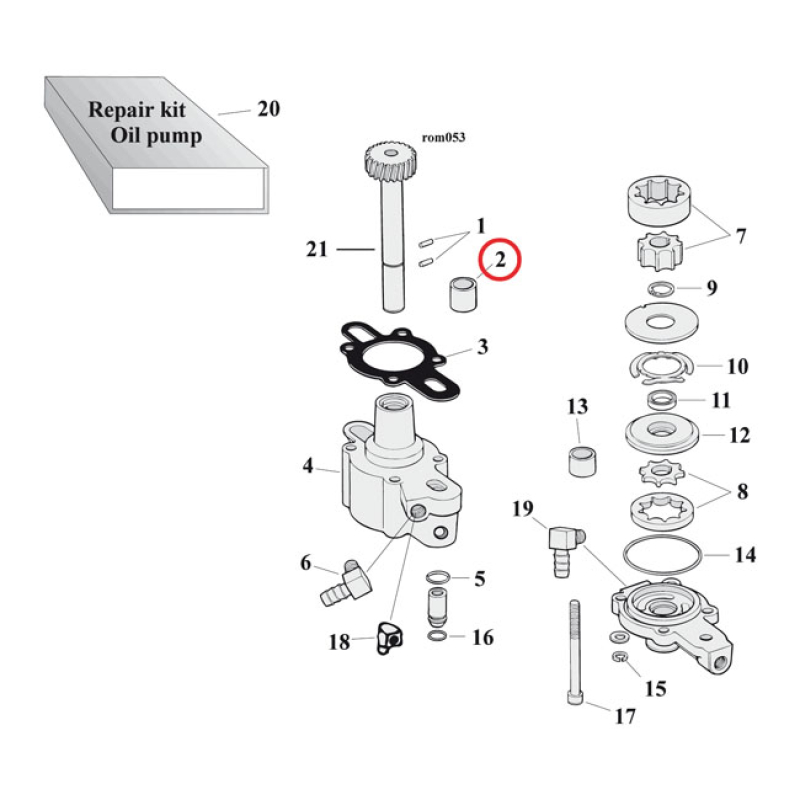 BUSHING, OIL PUMP GEAR SHAFT 580316