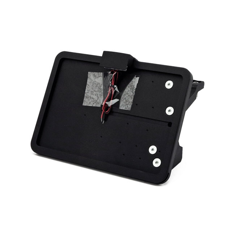 CPV, 'SLIDE-IN' LICENSE PLATE BRACKET. SIDE MOUNT, BLACK BLACK POWDER 580412
