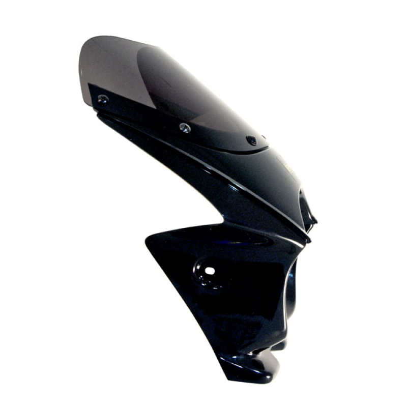 EMGO, MINI FAIRING. BLACK GLOSS BLACK CAFE-RACER STYLE HEADLAMP FAIRIN 580480
