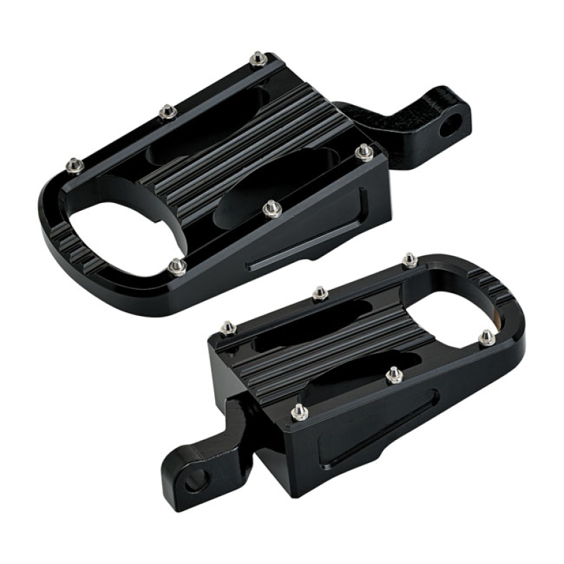 BILTWELL PUNISHER XL RIDER FOOTPEGS BLACK 581246