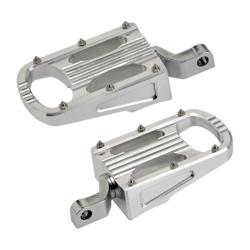 BILTWELL PUNISHER XL RIDER FOOTPEGS POLISHED 581247