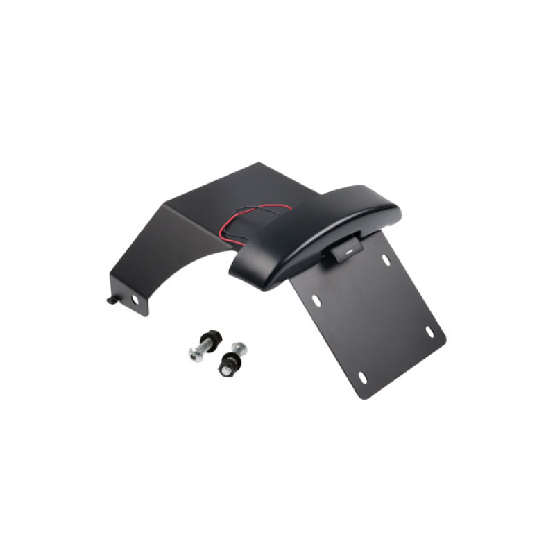CULT-WERK, CENTER LICENSE PLATE BRACKET. BLACK COMES WITH APPROVAL.  W 586236