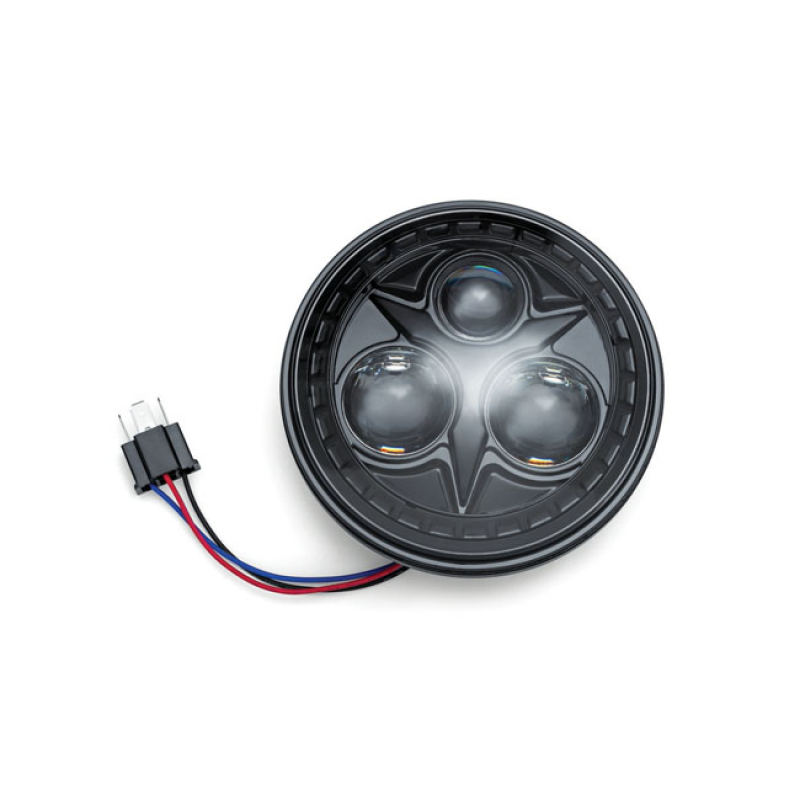 KURYAKYN ORBIT 5-3/4&quot; HEADLAMP UNIT LED, BLACK 586421