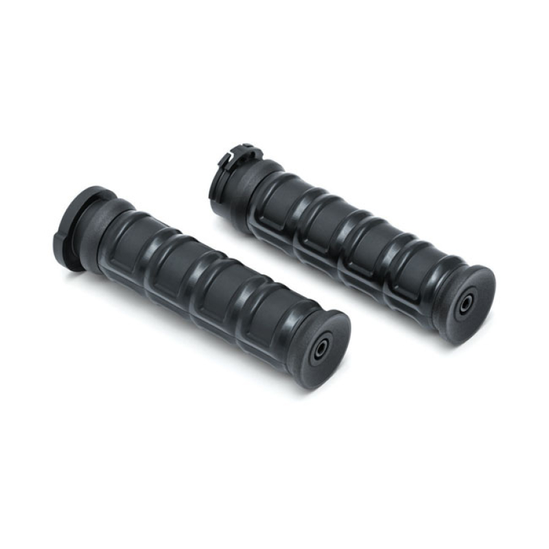 KURYAKYN, DILLINGER GRIPS. SATIN BLACK WITH SATIN BLACK ALUMINUM COLLA 586447