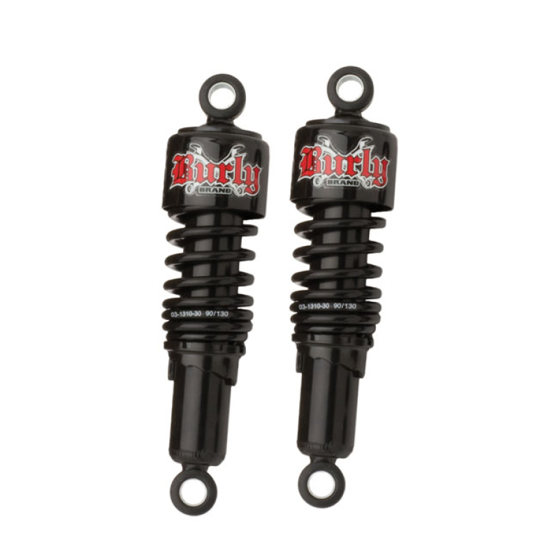 BURLY, SLAMMER SHOCKS SET 10.5&quot;. BLACK 587701