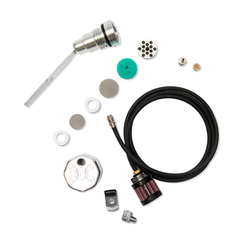 FEULING, OIL TANK BREATHER KIT & VENTED DIPSTICK. POL. CAP POLISHED ST 588048
