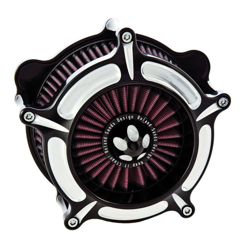 RSD, 'TURBINE' AIR CLEANER KIT. BLACK CC BLACK CONTRAST CUT, BLACK ANO 589181