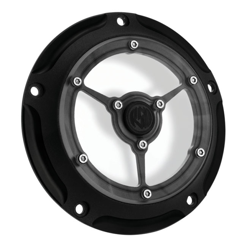 RSD, CLARITY DERBY COVER. BLACK OPS BLACK OPS, A GLOSS BLACK & WRINKLE 589317