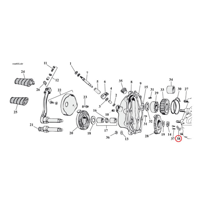 BUMPER PLATE, STARTER CRANK 590148