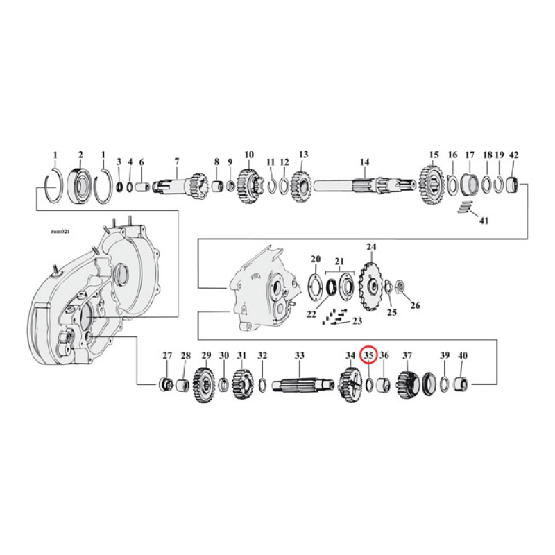 EASTERN THRUST WASHER,C-SHAFT 1GEAR 590206