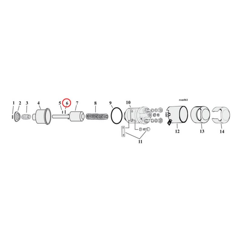 ROLL PIN, SOLENOID/MAINSHAFT 590212