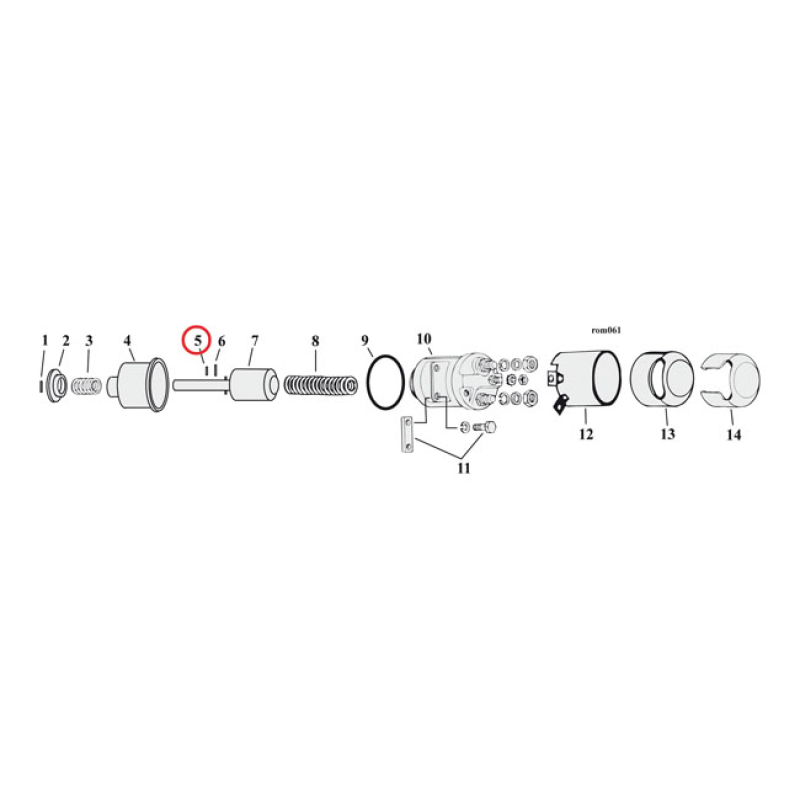 ROLL PIN, 1/8 DIA. X 1&quot; LONG 590215