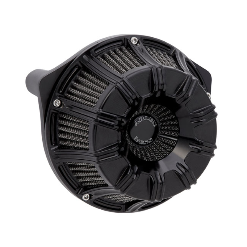ARLEN NESS, INVERTED AIR CLEANER KIT '10-GAUGE'. ALL BLACK - ALL BLACK 590375