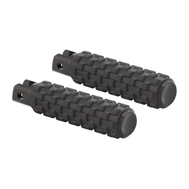 ARLEN NESS, AIR TRAX PASSENGER FOOT PEGS. BLACK BLACK ANODIZED END CAP 590426