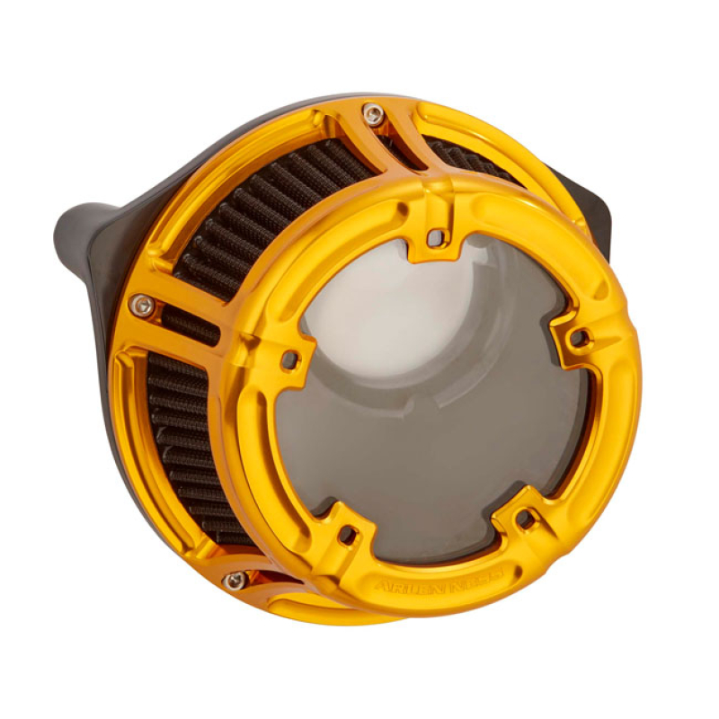 ARLEN NESS, METHOD AIR CLEANER KIT. GOLD GOLD ANODIZED. FORGED BILLET 590446